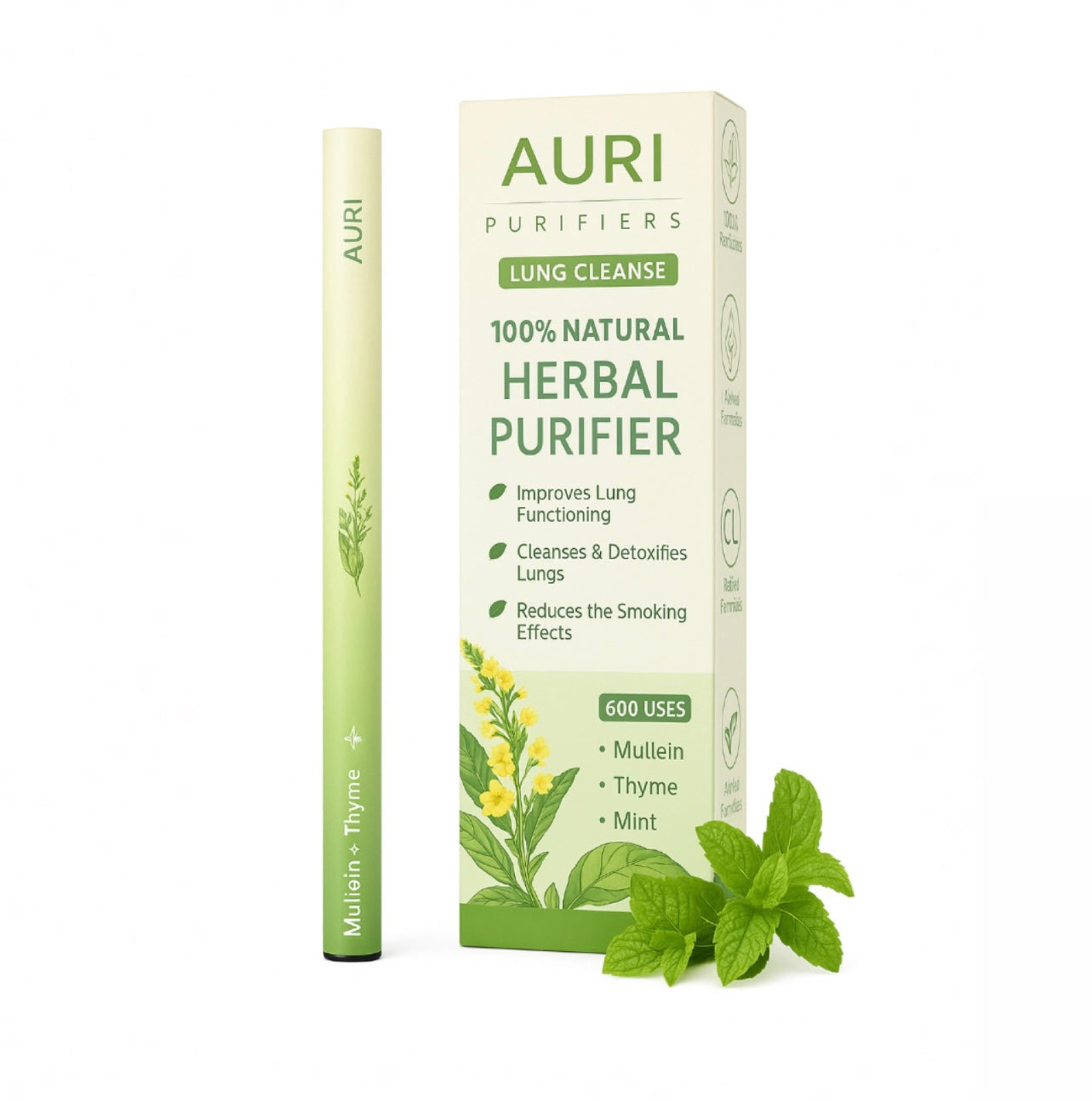 Auri Herbal Purifier - Herbal Smoke, 100% natural (Lung Cleanse)