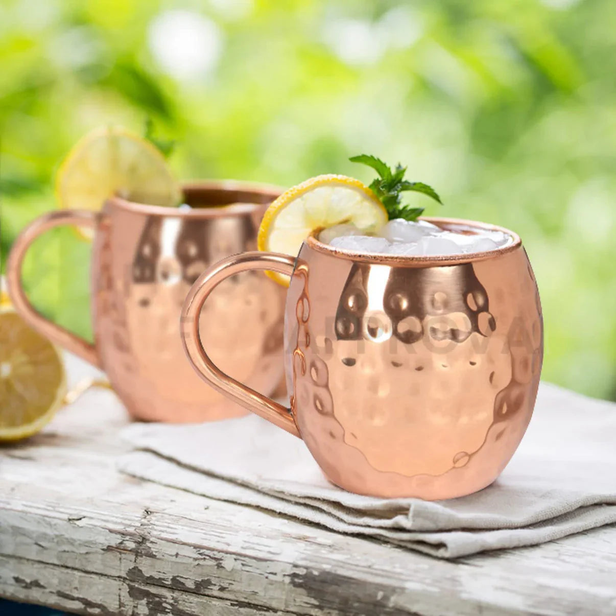 Handcrafted Hammered Copper Tumbler