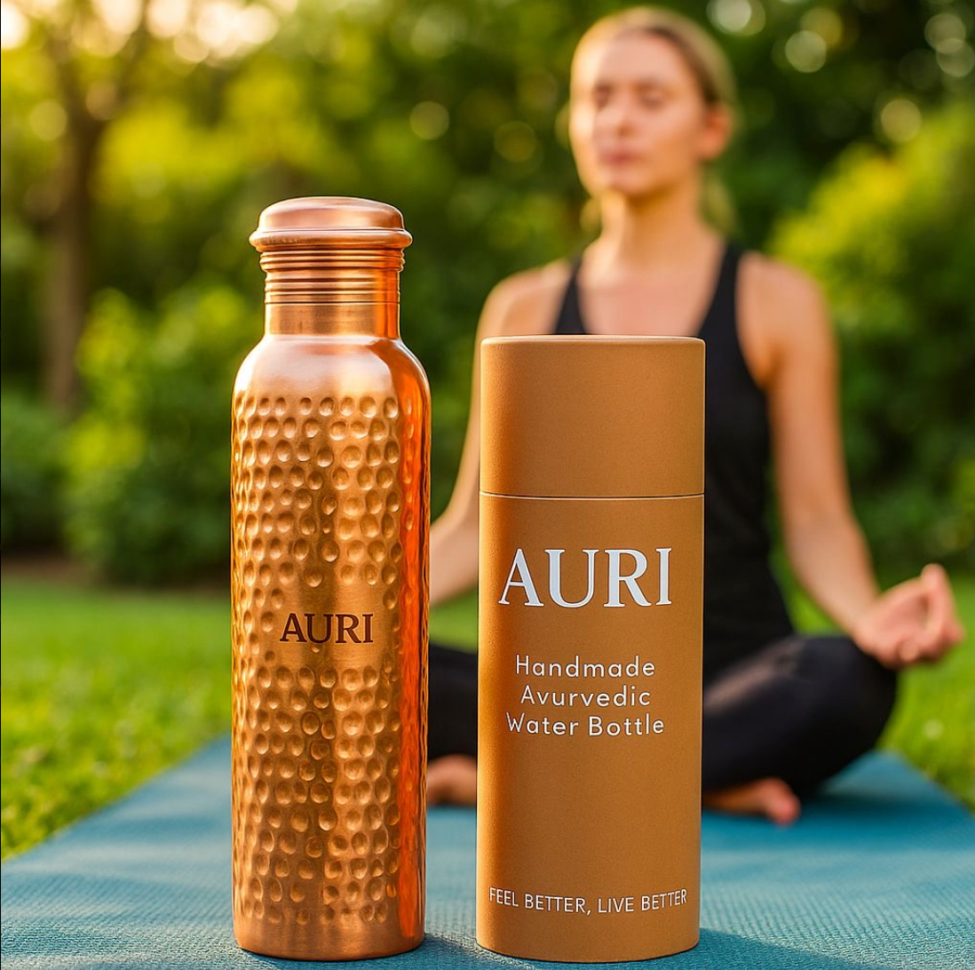 Handmade Ayurvedic Copper Water Bottle