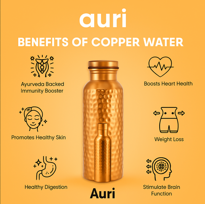 Handmade Ayurvedic Copper Water Bottle