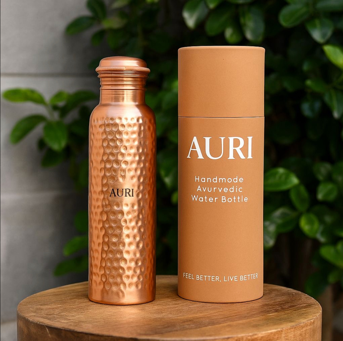 Handmade Ayurvedic Copper Water Bottle